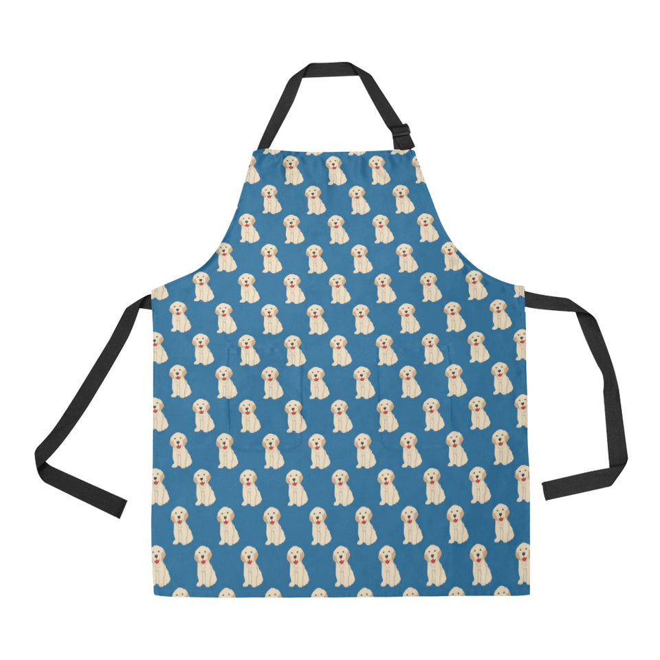 Golden Retriever Pattern Print Design 03 All Over Print Adjustable Apron