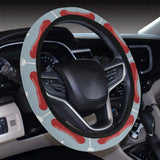 Sausage Pattern Print Design 02 Car Steering Wheel Cover