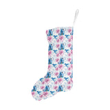 Hummingbird Pattern Print Design 02 Christmas Stocking