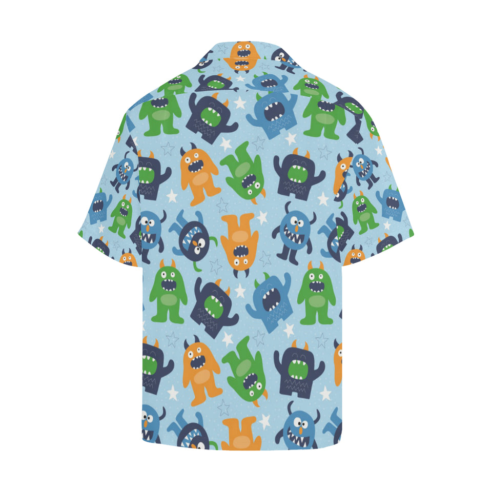 Alien Pattern Print Design 04 Men's All Over Print Hawaiian Shirt (Model T58)