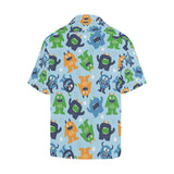 Alien Pattern Print Design 04 Men's All Over Print Hawaiian Shirt (Model T58)