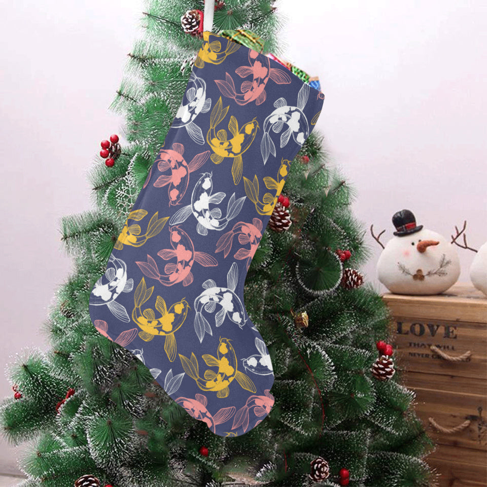 Koi Fish Carp Fish pattern Christmas Stocking