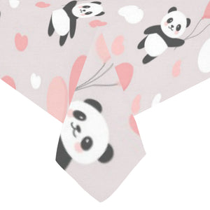 Cute panda ballon heart pattern Tablecloth