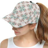 Square floral indian flower pattern All Over Print Snapback Cap