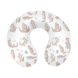 Cute sea otters pattern U-Shaped Travel Neck Pillow