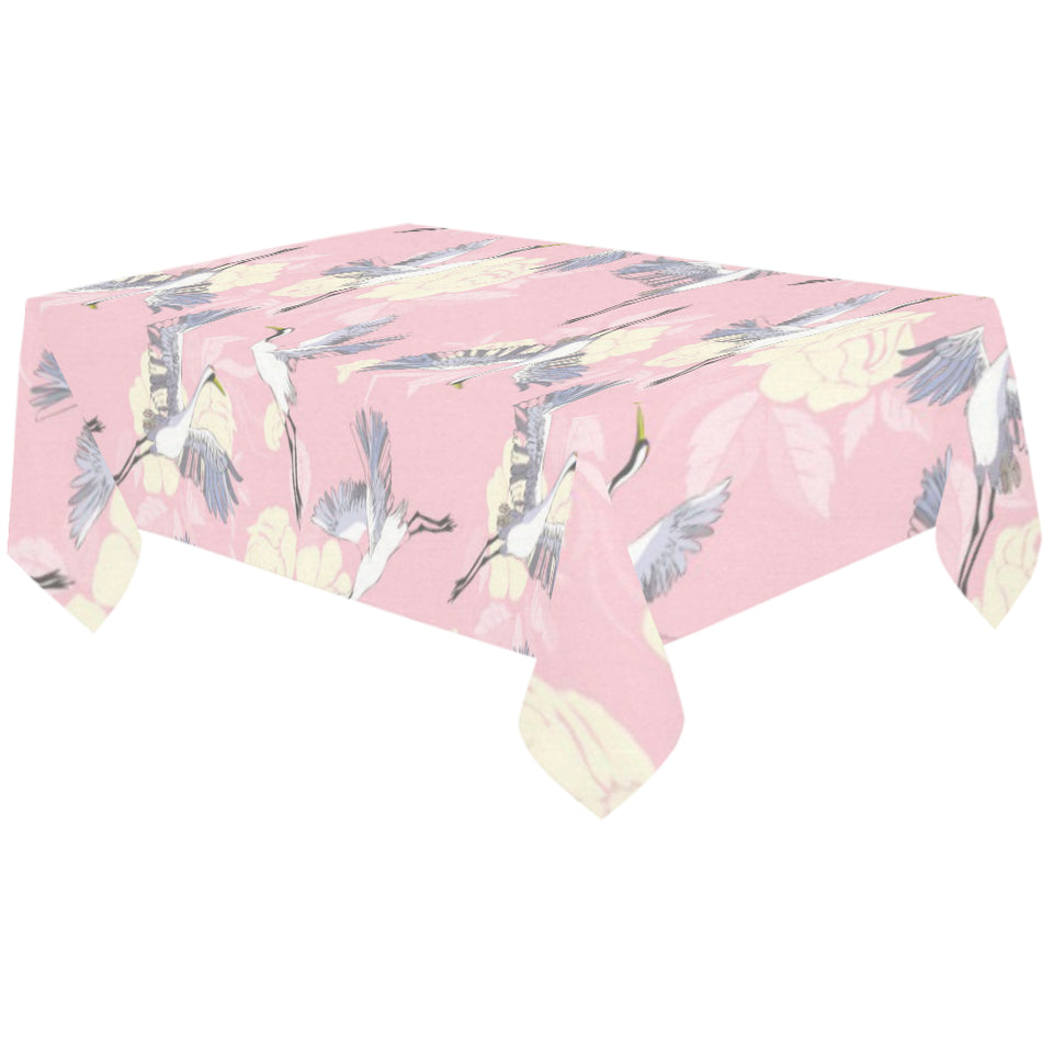 Japanese crane rose pattern Tablecloth