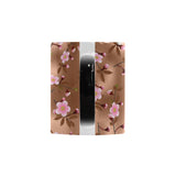 Pink sakura cherry blossom drak brown background Morphing Mug Heat Changing Mug