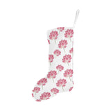 Pink lotus waterlily pattern Christmas Stocking