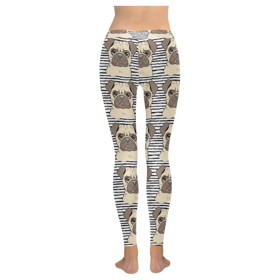 Happy pug pattern Women's Legging Fulfilled In US