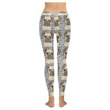 Happy pug pattern Women's Legging Fulfilled In US