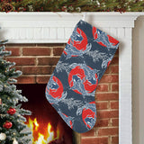Koi Fish Carp Fishs hand drawn japanese art Christmas Stocking