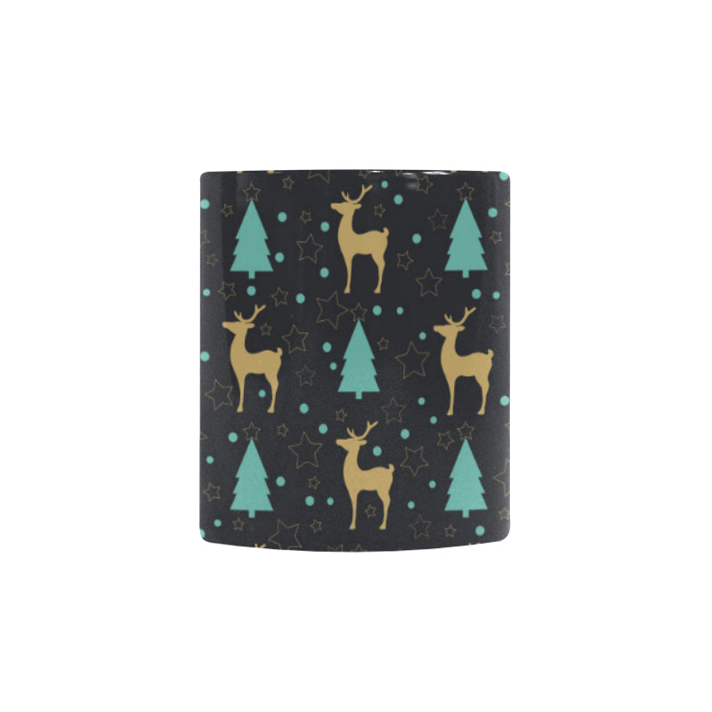 Deers star tree pattern Morphing Mug Heat Changing Mug