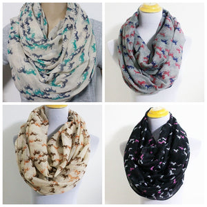 Horse Infinity Scarf Snood Runnning Horse Scarves Ccnc002 Hp0003