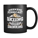Black Mug-Weekend Forecast Skiing With a Chance of Drinking ccnc005 sk0008
