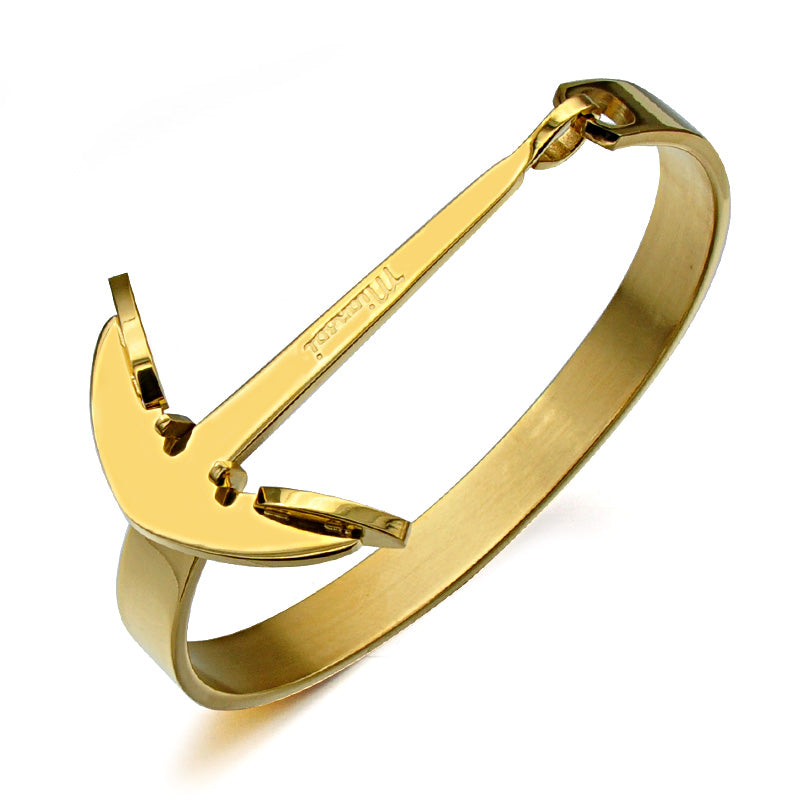 Anchor Bracelet For Men Guys Women Gold Rose Gold Silver Black Ccnc006 Bt0150