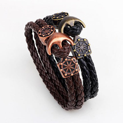 Leather Anchor Rope Bracelet For Men Guys Women  Ccnc006 Bt0146