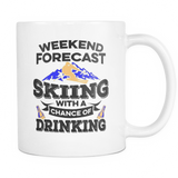 White Mug-Weekend Forecast Skiing With a Chance of Drinking ccnc005 sk0008