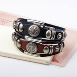 Leather Anchor Bracelet For Men Guys Women   Ccnc006 Bt0135