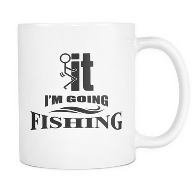 White Mug-F..k it I'm Going Fishing ccnc010 fh0004