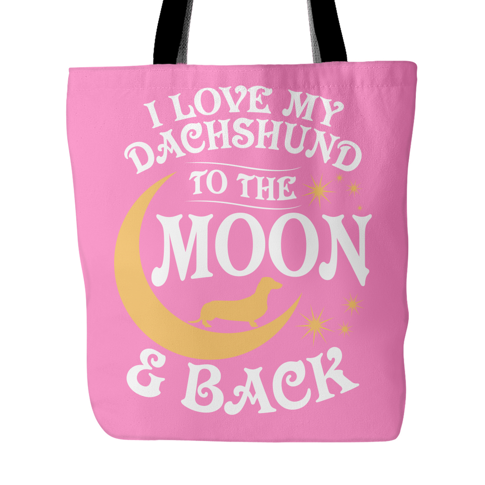Tote Bag-I Love My Dachshund To The Moon & Back ccnc003 dg0062