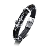 Leather Anchor Bracelet For Men Guys Women  Ccnc006 Bt0203