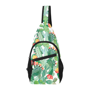 Cactus design pattern copy All Over Print Chest Bag