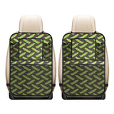 Green Peas Pattern Print Design 05 Car Seat Back Organizer