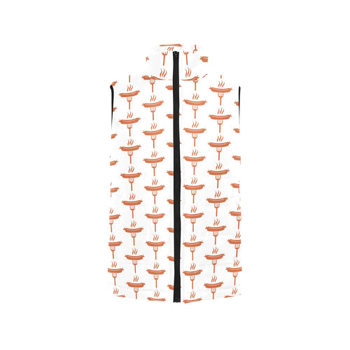 Sausage Pattern Print Design 05 Men's Padded Vest