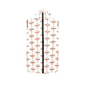 Sausage Pattern Print Design 05 Men's Padded Vest