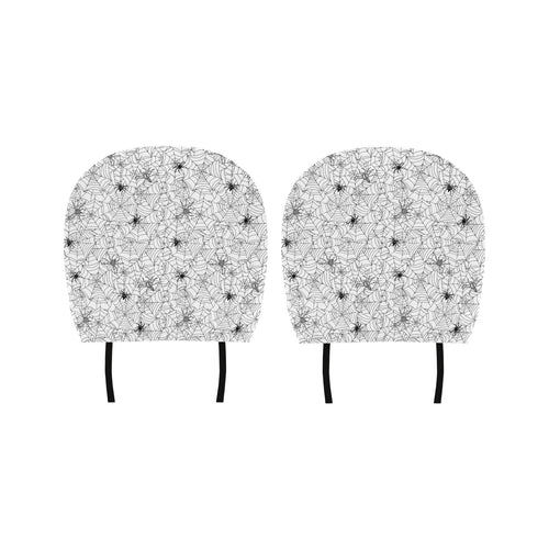 Spider web cobweb pattern Car Headrest Cover
