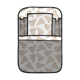 Hand drawn pizza pattern Car Seat Back Organizer