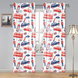British Pattern Print Design 03 Gauze Curtain