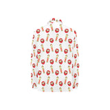 Daruma japanese wooden doll Women's Long Sleeve Polo Shirt