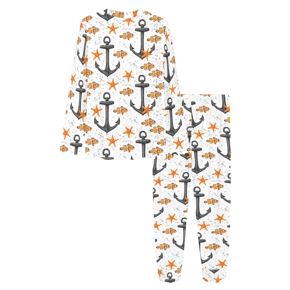 Clown Fish Pattern Print Design 02 Women's All Over Print Pajama Set