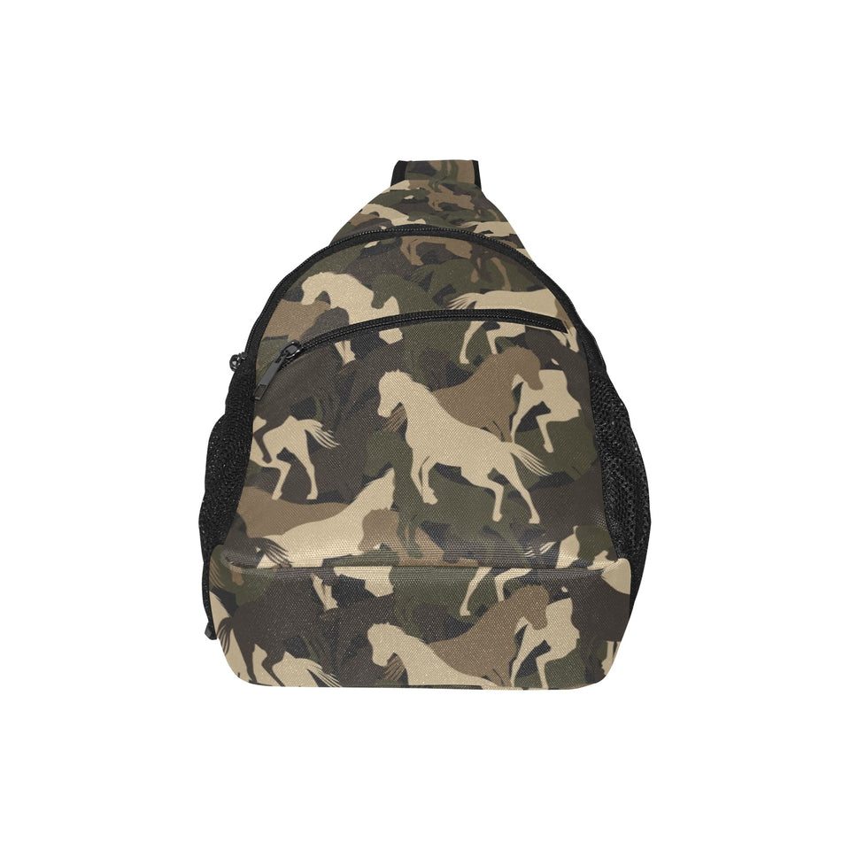 Horse Camouflage Pattern All Over Print Chest Bag