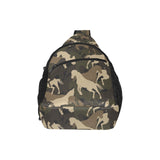 Horse Camouflage Pattern All Over Print Chest Bag