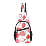 watercolor hand drawn beautiful strawberry pattern All Over Print Chest Bag