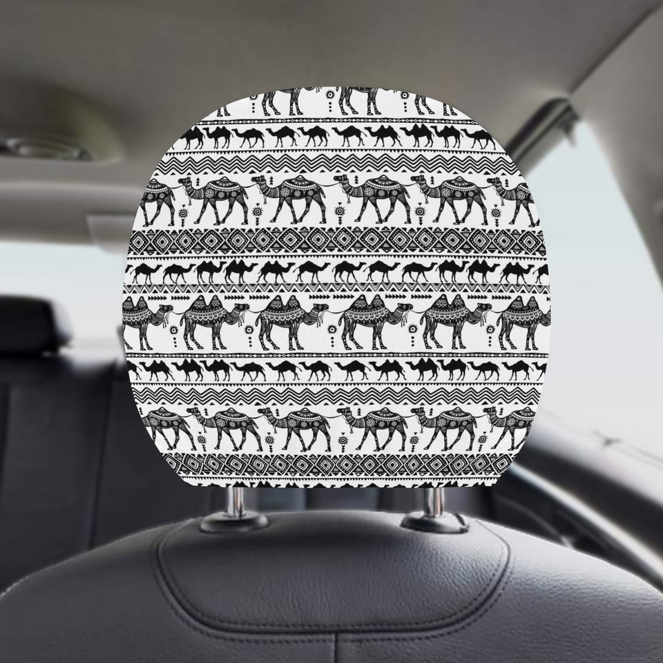 Camel polynesian tribal pattern Car Headrest Cover
