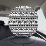 Camel polynesian tribal pattern Car Headrest Cover