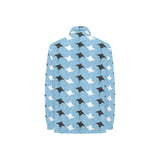 Stingray Pattern Print Design 03 Women's Long Sleeve Polo Shirt