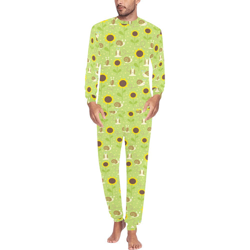 Snail Pattern Print Design 01 Men's All Over Print Pajama