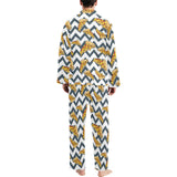 Pizza design pattern Men's Long Pajama Set