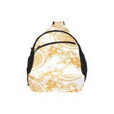 hand drawn orange fruit pattern All Over Print Chest Bag