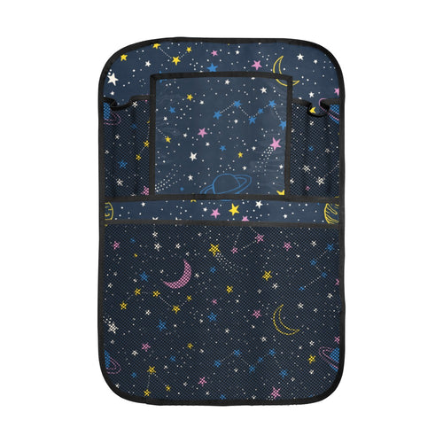 space pattern with planets, comets, constellations Car Seat Back Organizer