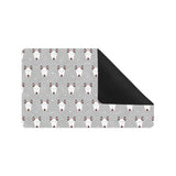 Bull Terrier Pattern Print Design 05 Doormat