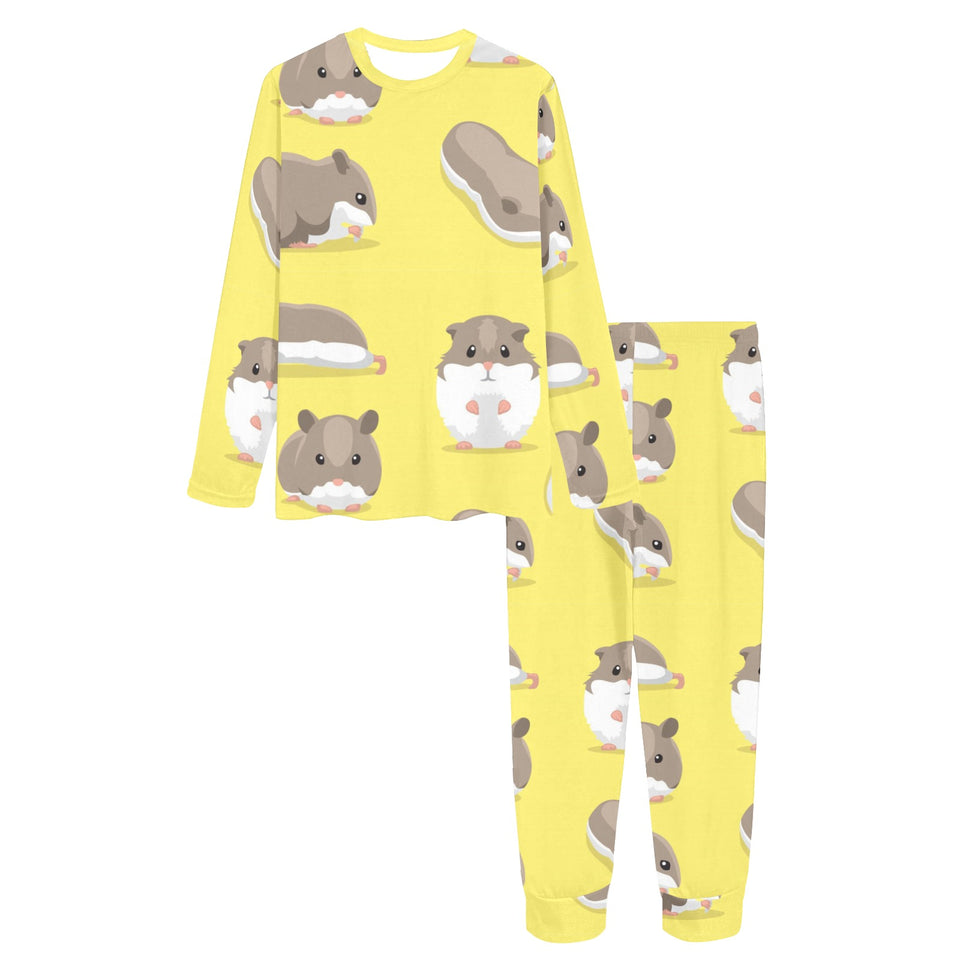 Cute Hamster pattern Women's All Over Print Pajama Set