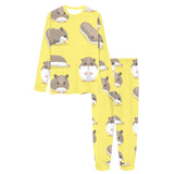 Cute Hamster pattern Women's All Over Print Pajama Set