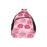 Rose Pattern Print Design 02 All Over Print Chest Bag