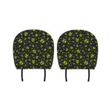 Alien Pattern Print Design 02 Car Headrest Cover