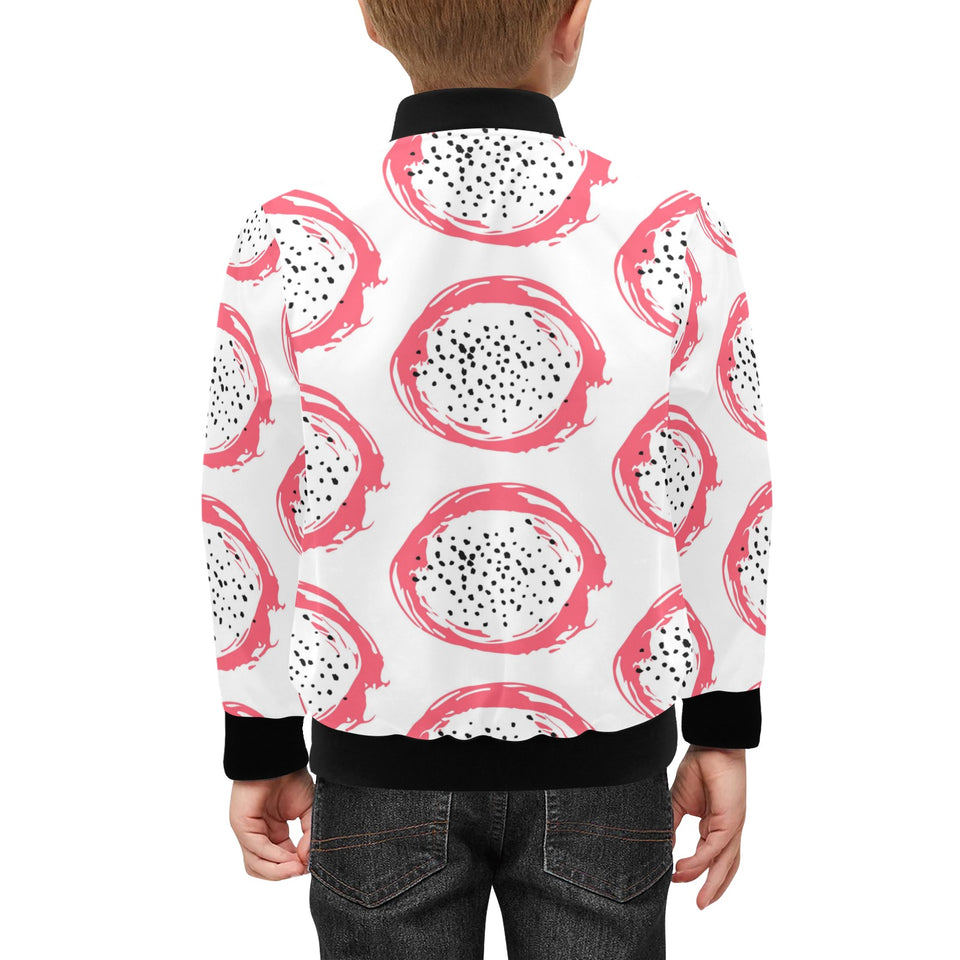 Hand drawn dragon fruit Kids' Boys' Girls' Bomber Jacket